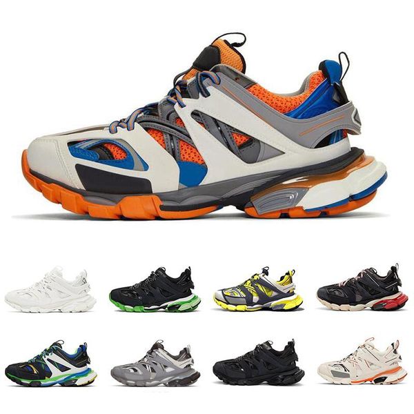 

Luxury Paris Triple S Track 3.0 Black Orange Yellow Men women Running Shoes Platform Sports Sneakers Tess S. Gomma Trek Mens Trainers