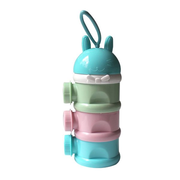 

infant cartoon three layer side open milk box portable hand nursing sub-packed milk box separate layered milk container