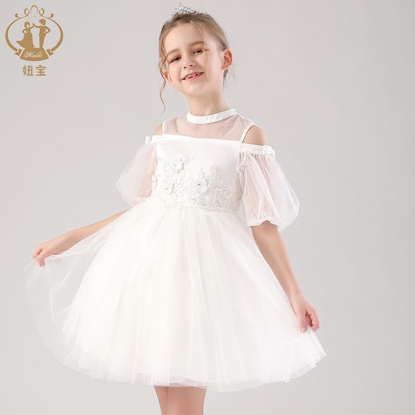 

princess flower girl dress 2019 summer wedding birthday party kids dresses for girls children's costume teenager prom designs, Red;yellow