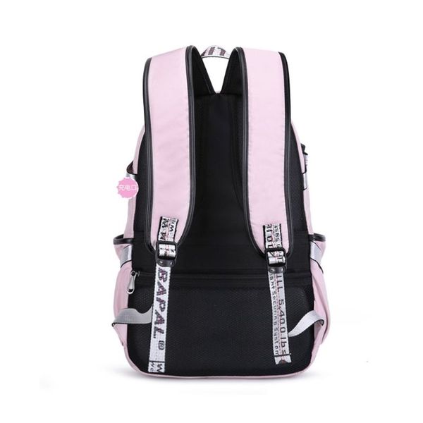 

girls lapanti-theft backpack school capacity large charge bag computer daypack new usb port for teenage women xiscq, Red;black