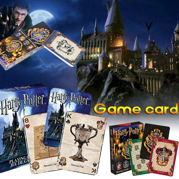 

harry potter playing game cards kids magic deck game english poker sets family fun kids toys gifts wholesale ass263