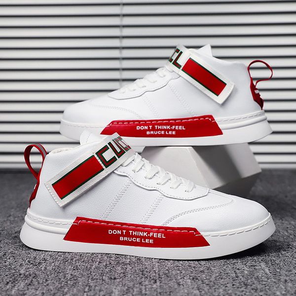 

ing women men new sport shoes blue red grey mens trainer sneakers casual shoes leather outdoor classic flats casual shoes, Black