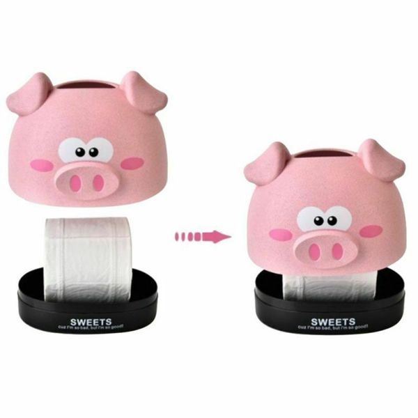 

creative wheat tissue box home decor napkin holder box covers cartoon pig shape paper napkin organizer case holders decor lzm031