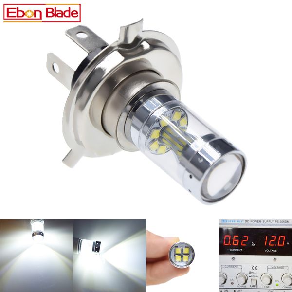 

1pcs 60w bright white h4 hb2 9003 6000k with xbd chips led fog light lamp bulb driving for car motorcycle 12v 24v dc