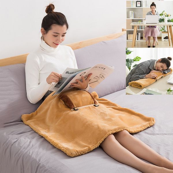 

electric blanket mat usb auto electric heated blanket 60*80cm soft micro sofa bedding warm knee pads throw