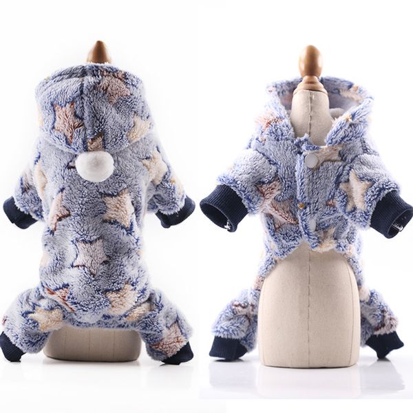 

autumn and winter four-legged coat coral fleece cartoon panda pattern small and medium-sized dogs new year's dog clothes cat pet