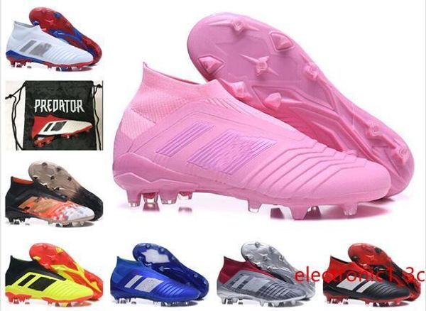 

new high ankle youth football boots predator 18 x pogba fg accelerator db kids soccer shoes purecontrol purechaos cleats women box and bag
