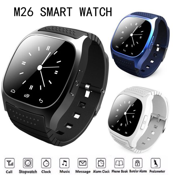 

smartwatch m26 bluetooth smart watch with led alitmeter music player pedometer for android smart phone for xiaomi for meizu