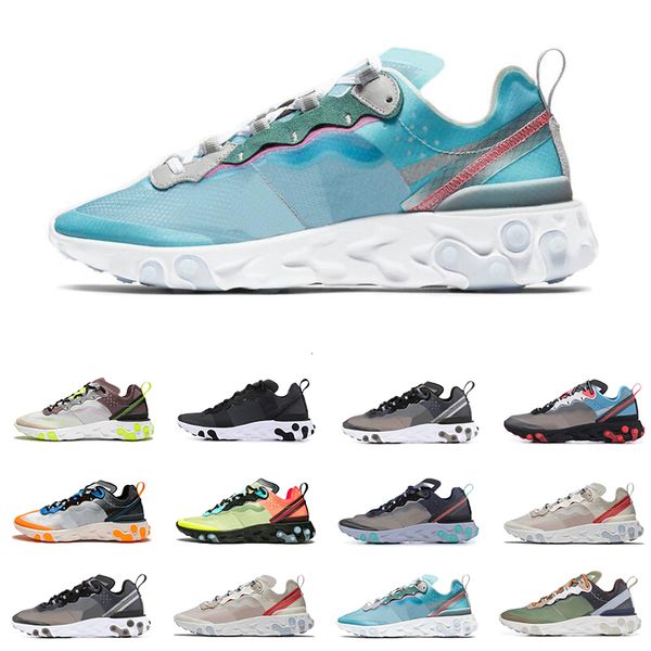 

react element 87 undercover running shoes for men women royal tint sail neptune green black breathable mens trainers sports sneakers
