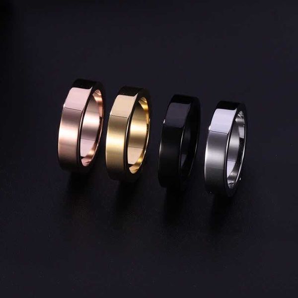 

lovers ring pair of men and women on the ring live lettering girlfriends personality wild forefinger gift titanium steel men, Golden;silver