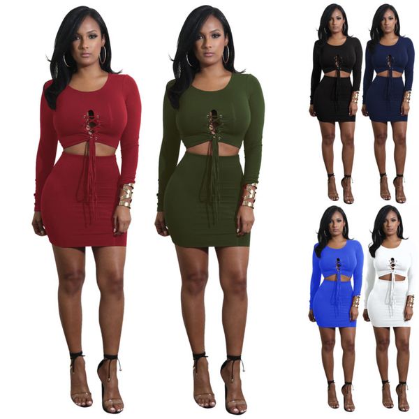 

women 2 piece bodycon bandage club dress women party mini dress bodycon night club party slim midi, Black;gray