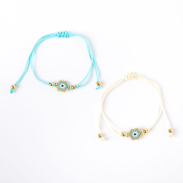 

g.ycx delica miyuki beads friendship bracelet handmade tiny turkish eye bracelet pulsera for women bohem bileklik summer jewelry, Black