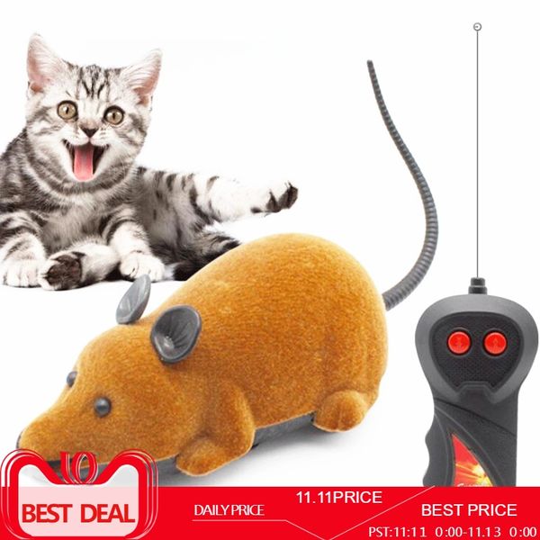 

pet cat игрушки беспроводной пульт дистанционного управления мыши игрушки для домашних животных интерактивные плюшевые электронные rc крыса