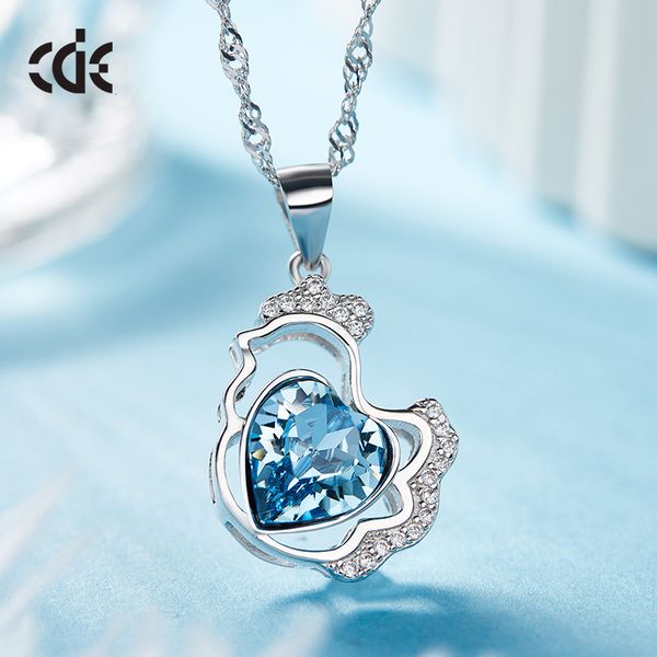 

the of original rooster year pendant s925 pure silver necklace women use swarovski element crystal ornaments