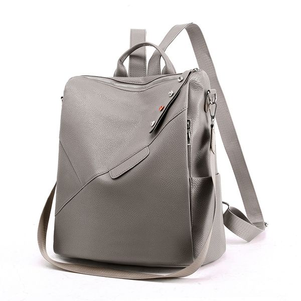 

2020 new women's backpack korean fashion simple bag wild casual female bag