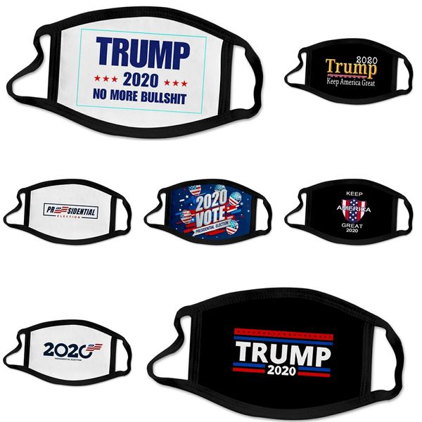 

flag women funny face mask reusable cartoon print designer trump dustproof mask ultraviolet-proof washable running riding bike protective #7, Black
