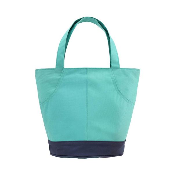 

picnic fashion office lunch bag reusable cooler tote portable outdoor waterproof thermal insulated aluminum foil large capacity, Blue;pink