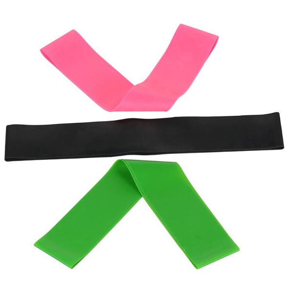 

3 pcs yoga resistance rubber bands indoor outdoor fitness equipment 0.45mm-1.0mm pilates sport training workout elastic bands