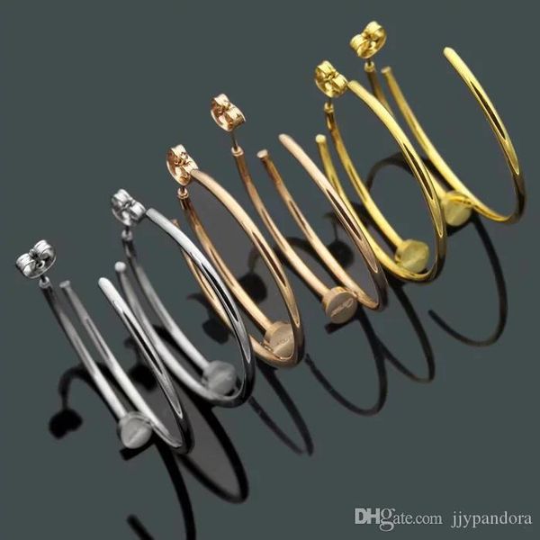 

fahmi nail earrings high-end custom absolute fashion earrings charming anniversary engagement, Silver