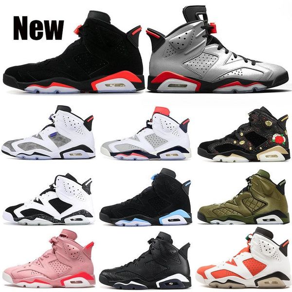 

with box 6 6s men unc angry bull black cat gatorade alternate wheat sport blue basketball shoes air sports j6 retro sneakers