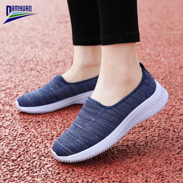 

damyuan solid color women's loafers comfort flat boat shoes buty damskie fashion spring mesh flats female sneakers platform, Black