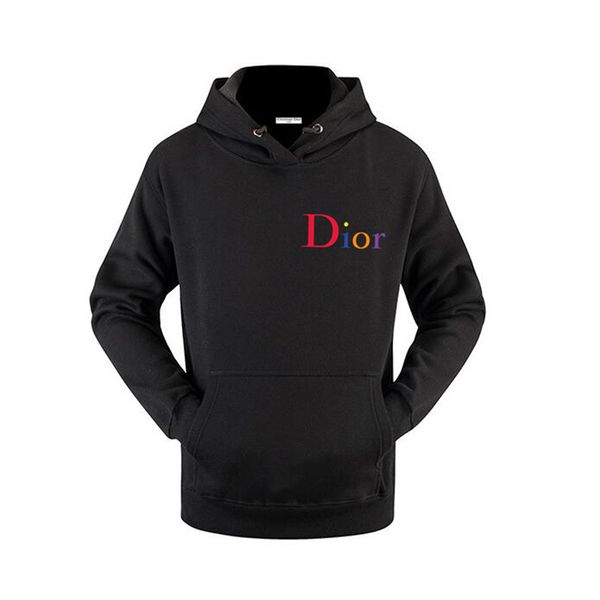 

19aw/christian designers mens hoodie hip hop outdoors cotton long sleeve casualdior clothing sweatshirts luxury women pullover, Black