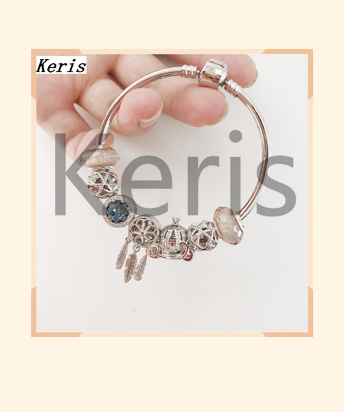 

100%925 sterling silver 2019 new pumpkin car beads bracelet delivery, Golden;silver