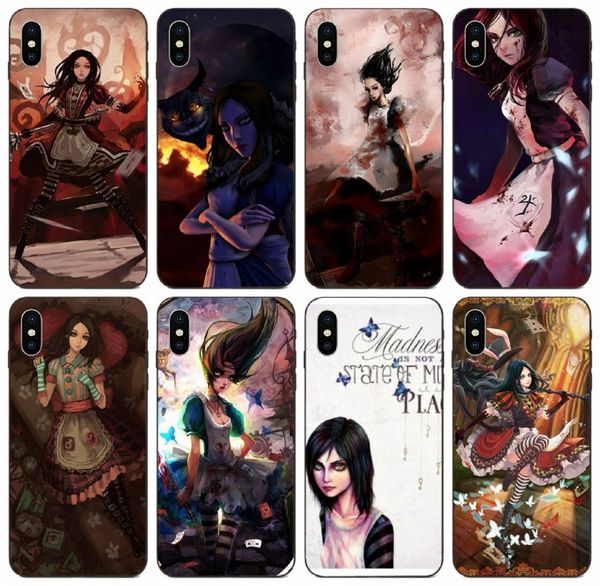 

tongtrade] video games alice american mcgee case for iphone 11 pro x xs max 6s 5s 5c 5 galaxy j5 s10 huawei p20 y6 pro sony z1 compact case