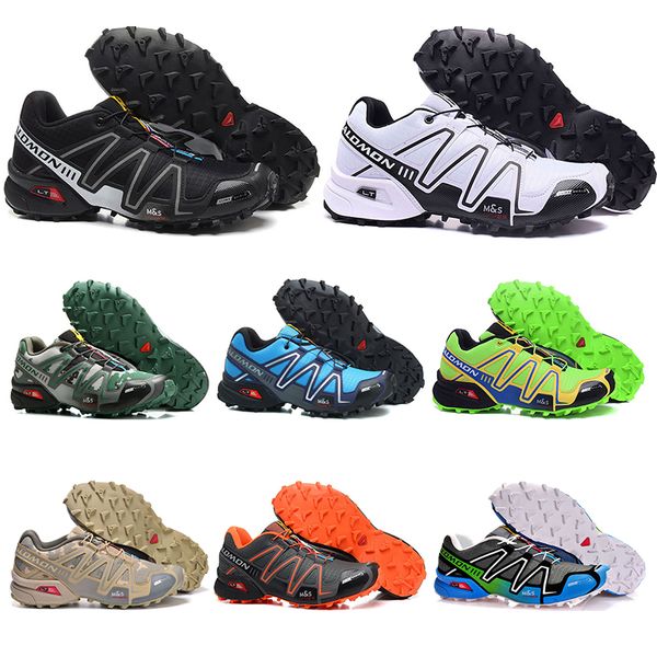 

2019 Hotsale Salomon Speed cross 3 CS outdoor shoes for mens top quality Black White breathable Athletics Shoes sports Sneakers size 40-46
