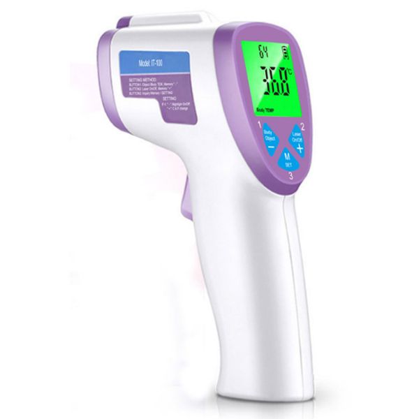 

non-contact infrared thermometer with lcd backlight portable handheld ir laser digital thermometer