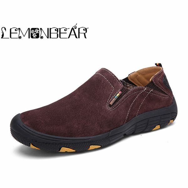 

plus size 38-47 classic new comfortable men casual shoes loafers man shoes quality leather men flats sale outdoor walking, Black