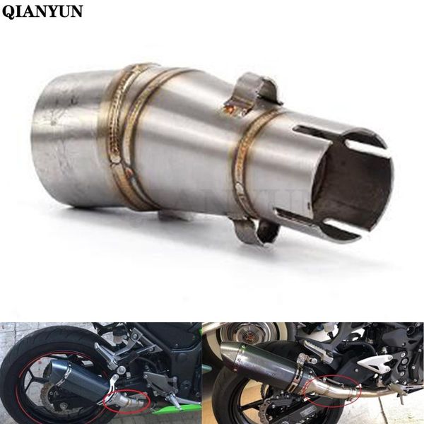 

motorcycle exhaust middle pipe for z250 08-15 ninja300 13-16 ninja250r 08-12