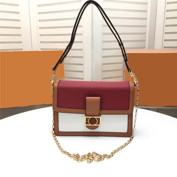 

designer-brand fashion designer crossbody bags dauphine genuine leather shoulder messenger chain bag purses 2019 new arrival