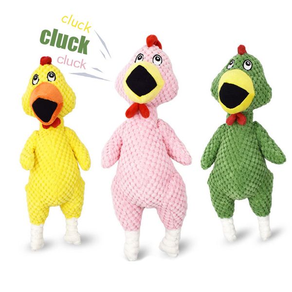 

squeaker screaming chicken puppy big dog toy plush chew pet toys for medium large dogs pets accessories squeak mascotas supplies