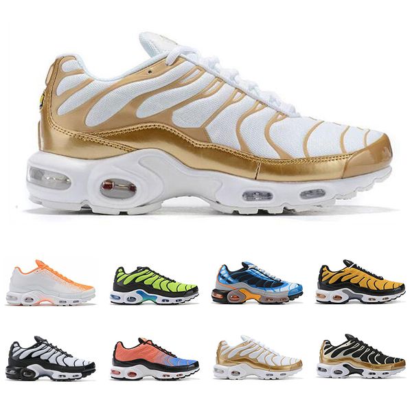 

tn plus mercurial men running shoes black white gold rainbow blue grey green fashion mens trainers sports sneakers