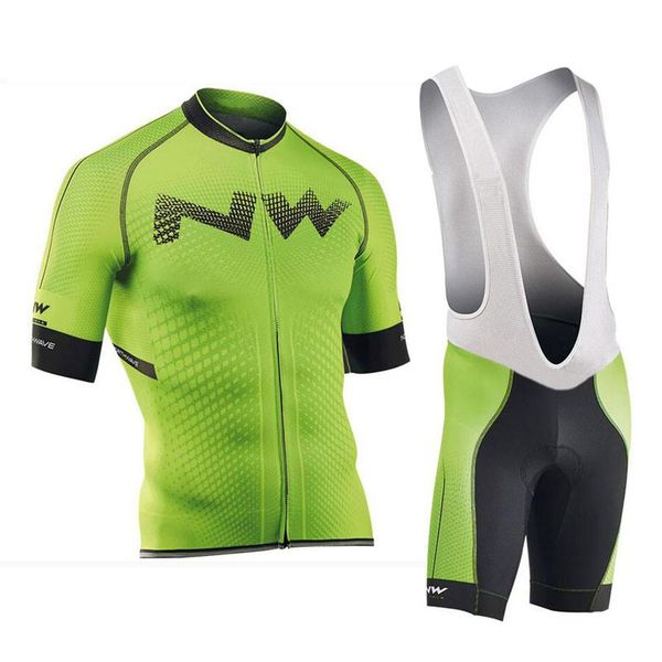 

nw northwave 2018 sport cycling jersey maillot mtb bike clothing shorts set ropa ciclismo breathable bicycle sportswear k122109, Black;blue