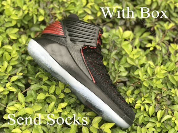 

32 mens basketball shoes company new cool run black cut 32s flight j32 sneakers with box