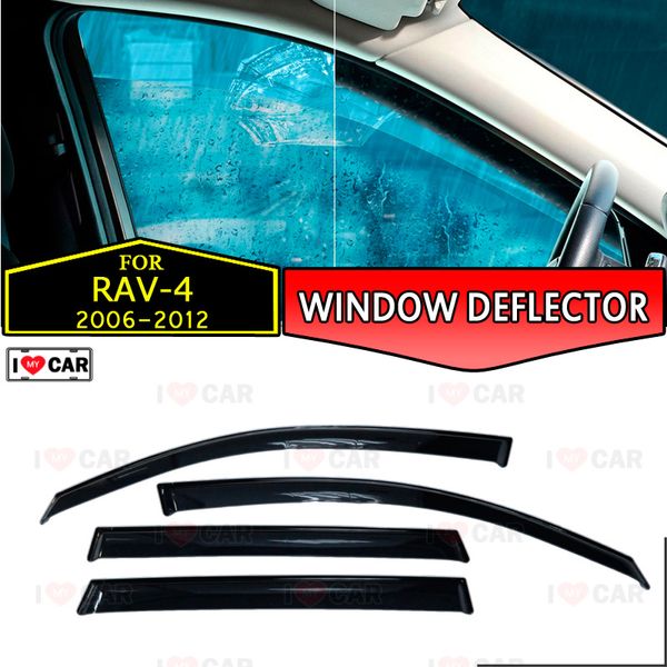 

window deflectors for toyota rav 4 2006-2012 car window deflector wind guard vent sun rain visor cover car styling