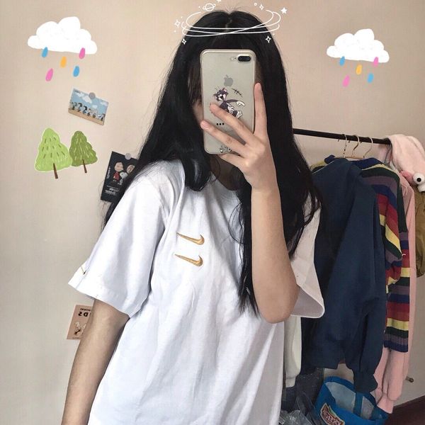 

2020 summer womens t-shirt designer casual summer short sleeve print t-shirt new fashion luxury womens splice t shirt clot, White