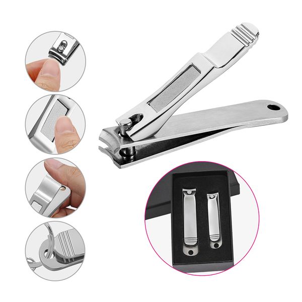 Meisha 2 Teile / los Super Edelstahl Nagelknipser Professionelle Maniküre Pediküre Schönheit Werkzeuge Finger Nagelschere Zehennagel Trimmer HE0004