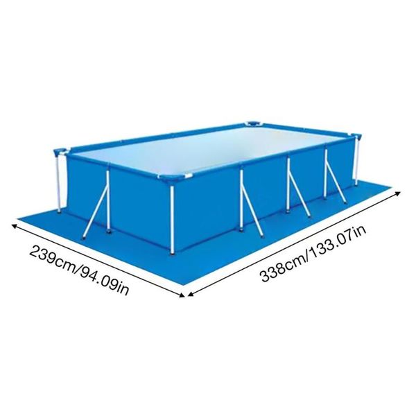 

pool & accessories large swimming mat rectangular foldable polyester floor cloth carpet dustproof cover for outdoor villa garden