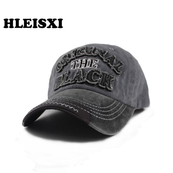 

hleisxi new fashion men summer baseball caps for women's adjustable caps washed hip hop brand hats fitted cotton bonnet, Blue;gray