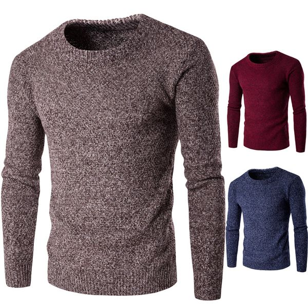 

2018 autumn and winter boutique europe and the united states thick warm men's sweater sweater british wind long sleeve male, White;black