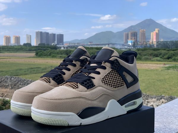 

4 wmns mushroom men designer sports shoes good quality 4s wheat black wings pale ivory mens outdoor sports trainer sneakers