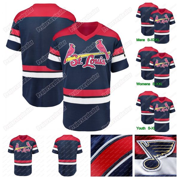 

Youth Cardinals 2019 St. Louis Blue Crossover Baseball Jersey Binnington Tarasenko Maroon Pietrangelo OReilly Schwartz Schenn Steen Perron