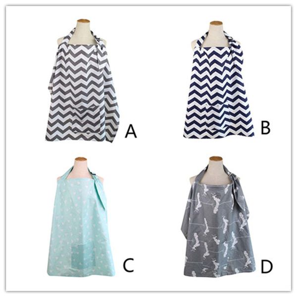

baby breastfeeding cover mum cotton nursing udder apron shawl cloth+storage bag cotton fashionable mom's nursing cover v23%, White