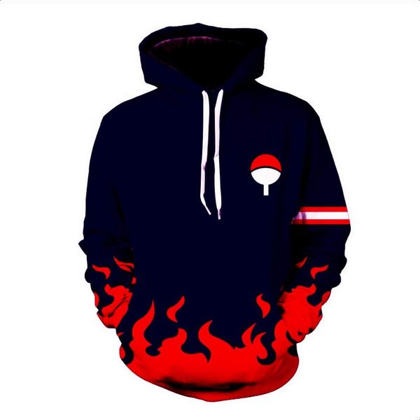 

anime hoodies men women spring autumn pullovers 3d hooded oversized sweatshirts 3d hoodies men streetwear, Black