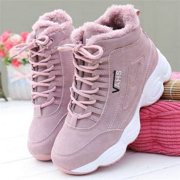 

new high female casual shoes snow boots women winter fur platform sneakers black/white wedges shoes a62-23 jy
