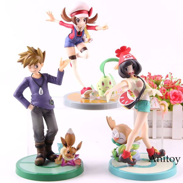 

cartoon monsters figure kotone chicorita green eievui mizuki mokuroh pvc 1/8 scale action figure anime collectible model toy t200321