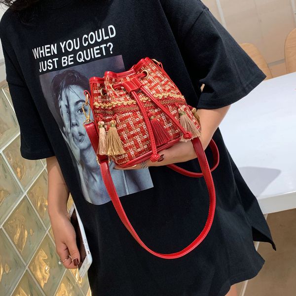 

women bucket bag 2019 new national style messenger tassel beach bag fashion shoulder crossbody bags for women sac a main #38
